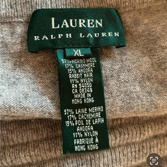 LAUREN RALPH LAUREN SZ XL Gray Wool Blend Maxi Skirt - Picture 4 of 6